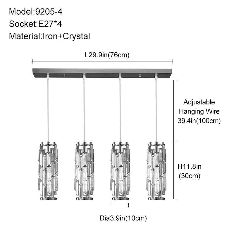 Lámpara colgante mini de cristal DecorBites™ dorada/negra para cocina, comedor y dormitorio: una solución de iluminación elegante