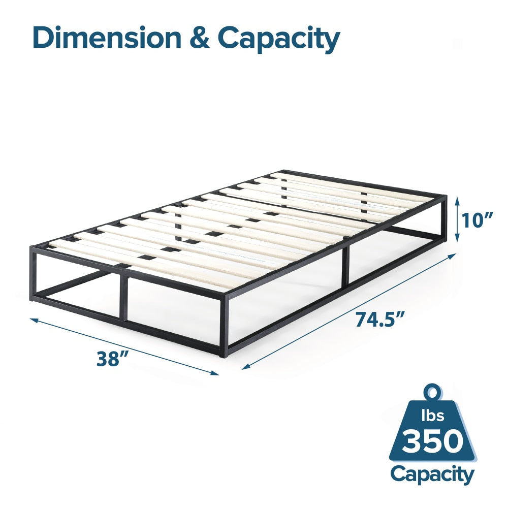 Ingvar - Modern Studio Platform Twin Bed Frame Metal Bed Frame