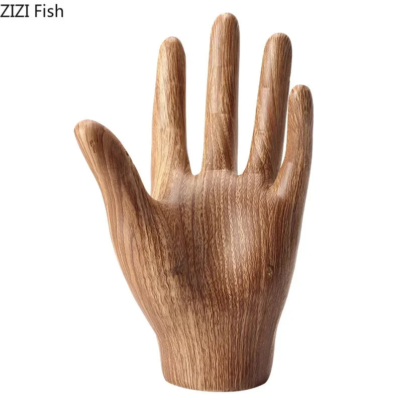DecorBites™ Hand Palm Sculpture Resin Decoration Crafts Character Statue Room Decor
