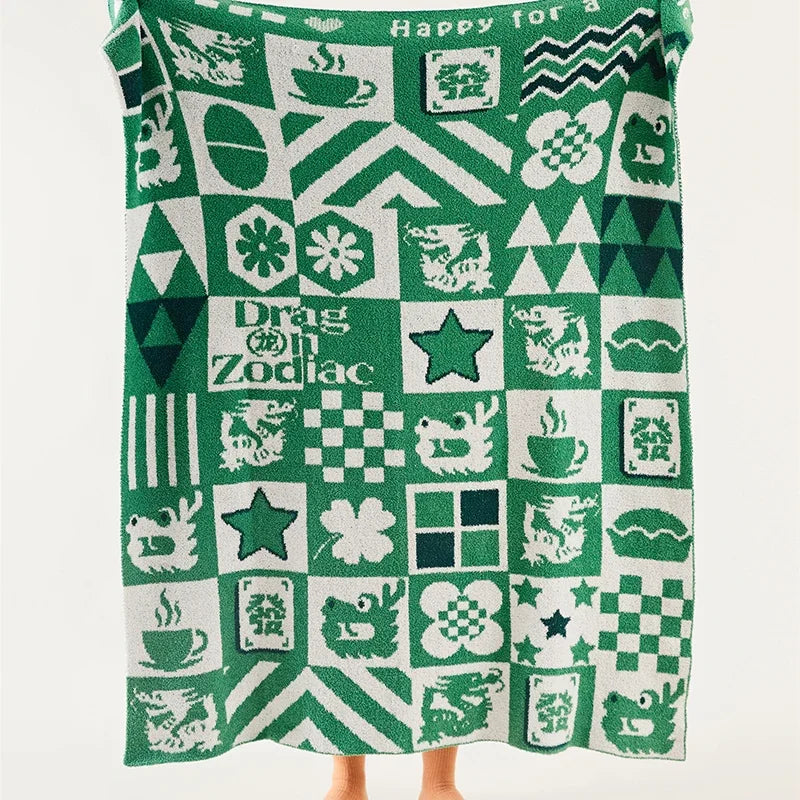 DecorBites™ Knitted Blanket Throws 120x150cm