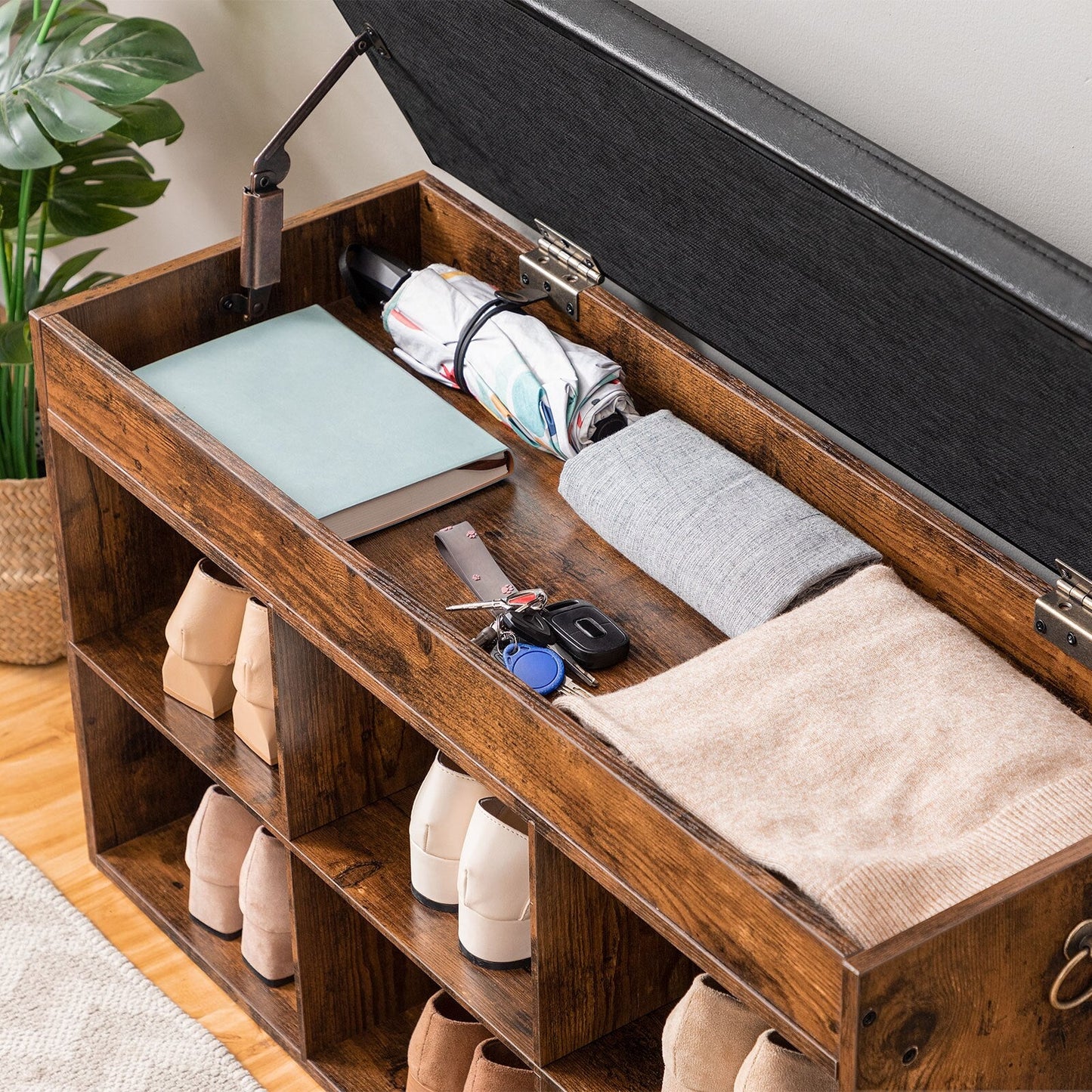 Reidar - Shoe Rack for Entryway Shoe Cabinet Shoe Rack Bench