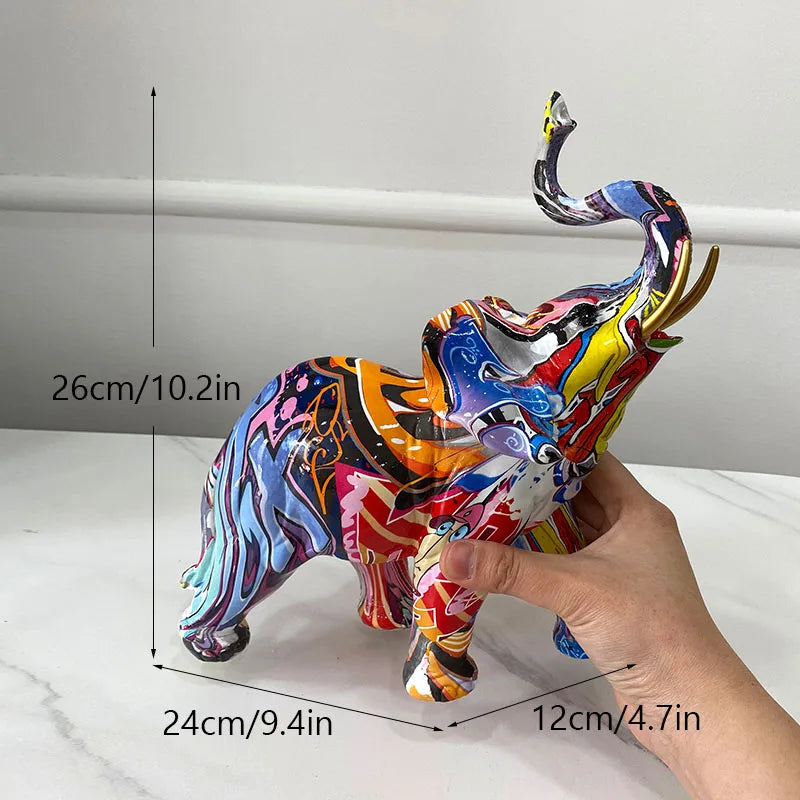 DecorBites™ Elephant Resin Art Statue Collection for Home Office Decor