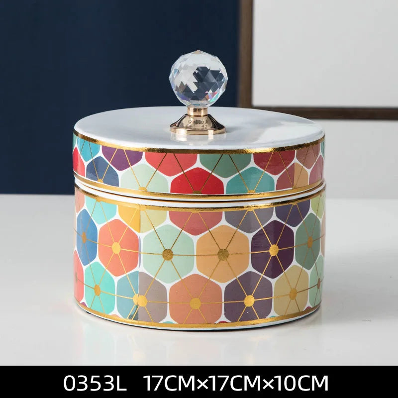Joyero de cerámica con forma de bola de cristal DecorBites™: Tarro decorativo para organizar tu hogar