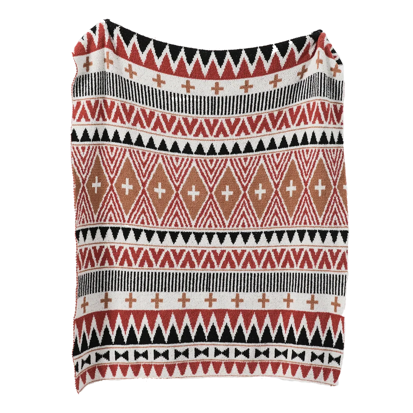 DecorBites™ Bohemian Flower Knitted Throw Blanket