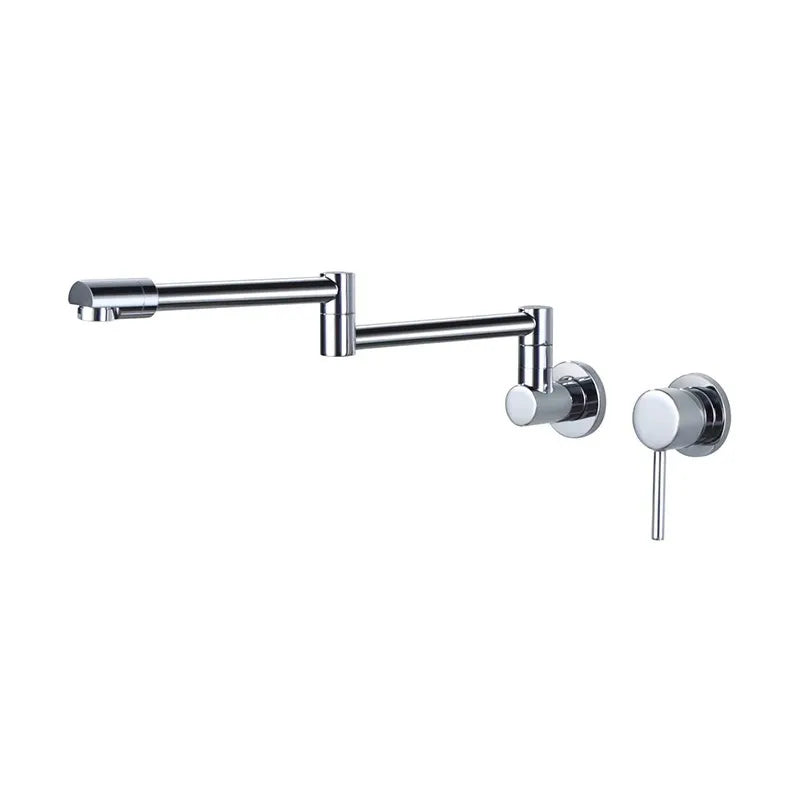 DecorBites™ Black Brushed Gold Kitchen Faucet Wall Mounted Foldable Pot Filler Tap