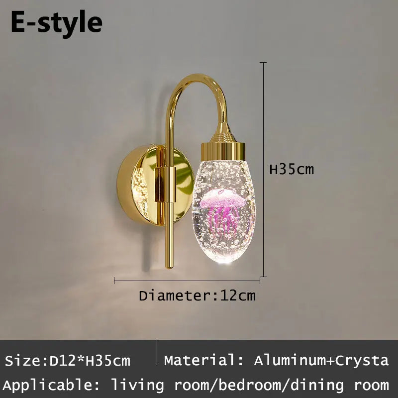 DecorBites™ Crystal LED Wall Sconce for Elegant Home Décor