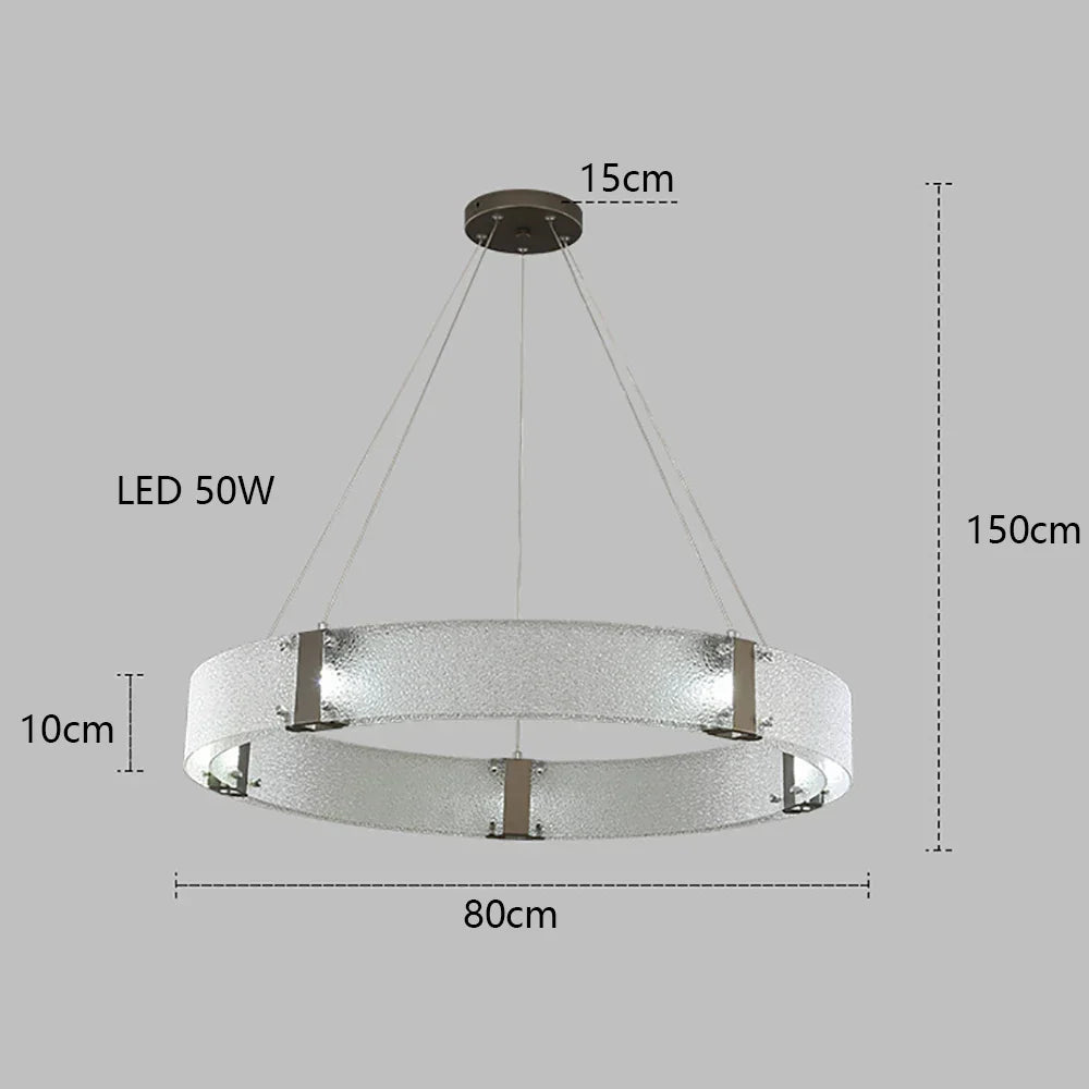 DecorBites™ Gold LED Chandelier for Luxe Living Room Lighting