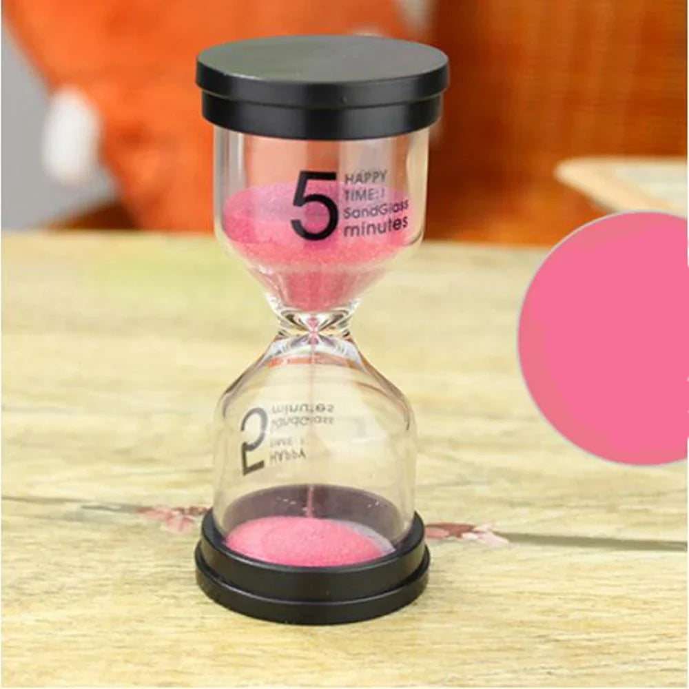ساعة رملية للأطفال من ديكوربايتس™، 30 دقيقة، لأداء الواجبات المنزلية وتنظيف الأسنان، 7 ألوان