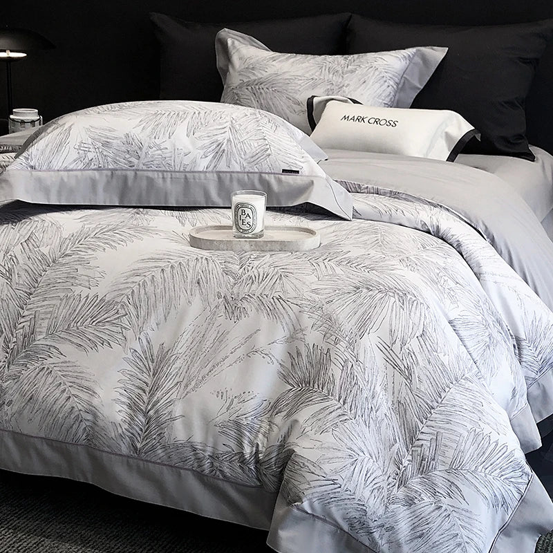 DecorBites™ Egyptian Cotton Bedding Sets: Queen King Ru Sizes - Luxe Bed Linens