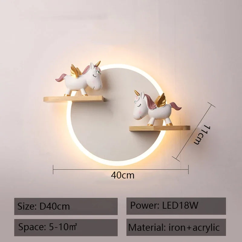 DecorBites™ LED Wall Lamp: Modern Nordic Design for Children's Room, Bedroom, Living Room