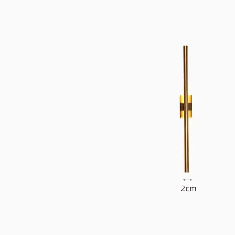 DecorBites™ Brass Gold LED Sconce Wall Light - Modern Nordic Design