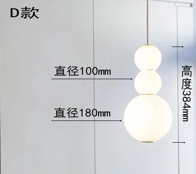 DecorBites™ LED Spiral Ball Pendant: Modern Nordic Art Decor Lighting for Bedroom/Kitchen/Dining Room