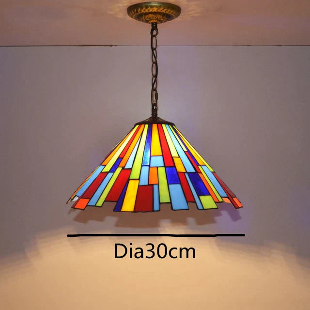 Decorbites™ Bunte Glas-Lüster: Retro Tiffany-Stil Lampe für kreative Heimdekoration