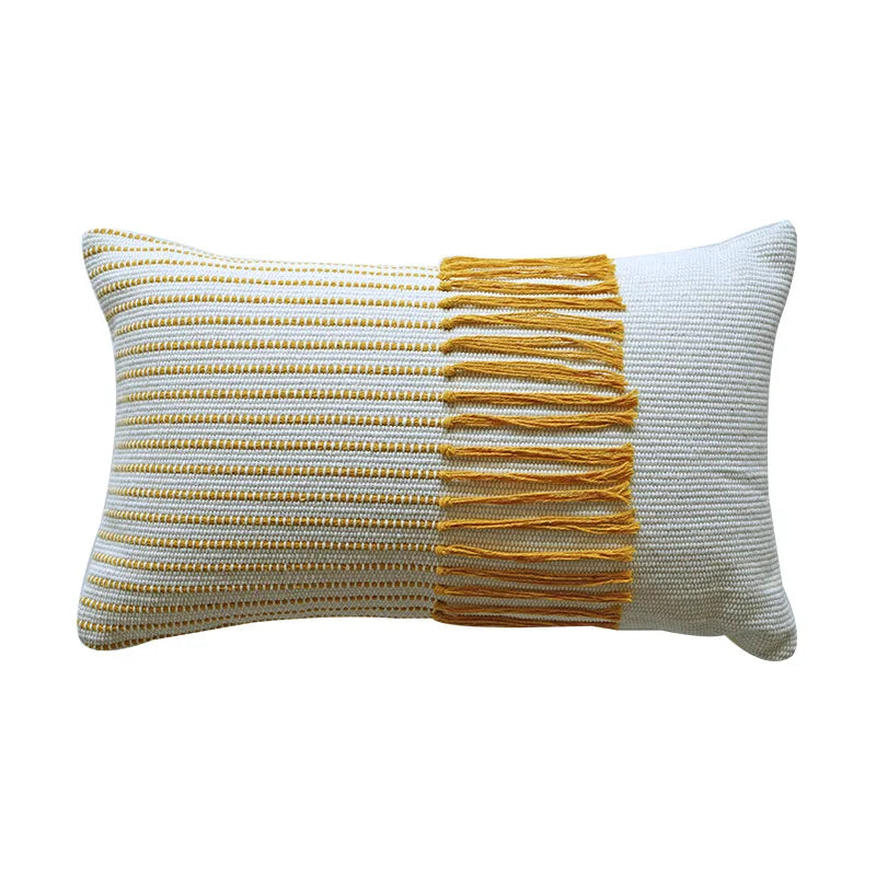 DecorBites™ Boho Moroccan Fringed Pillowcase for Home, Office, Car, Sofa Decoration