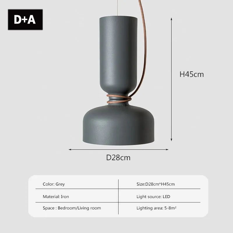 DecorBites™ LED Pendant Light: Minimalist Iron Fixture for Bedroom, Living Room, Restaurants & Bars