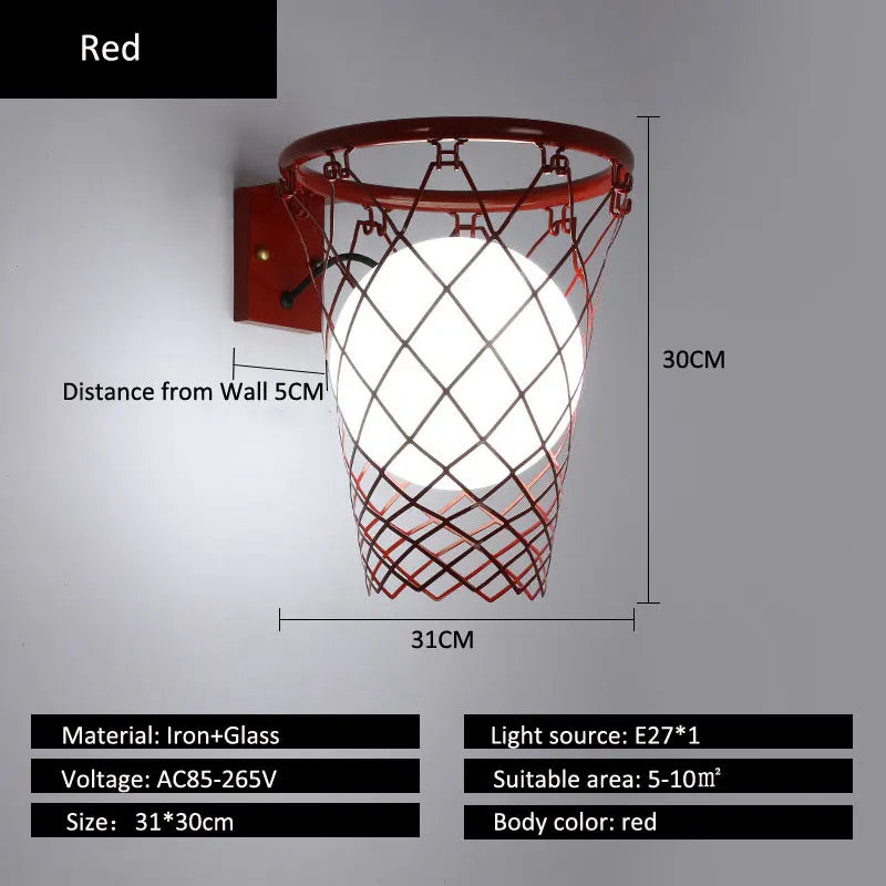 DecorBites™ Basketball Wall Lamp for Living Room Hallway Bedroom Study Children's Room
