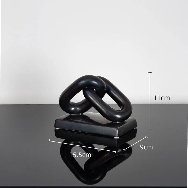 DecorBites™ Golden Chain Skeleton Lock Home Decoration Figurine