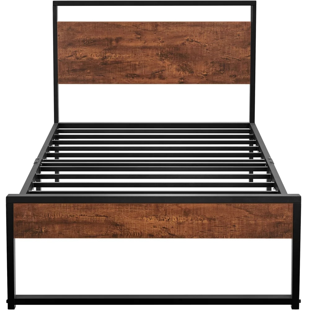Saga - Wooden Bed Frame Twin Bed Frame