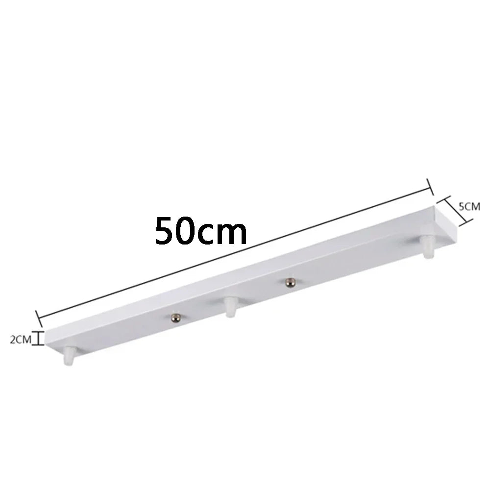 DecorBites™ Ceiling-Mounted Base Canopy Plate Chandelier Pendant Light 3 Heads Lighting