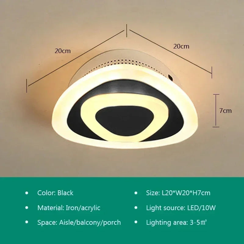 DecorBites™ LED Ceiling Light: Stylish Acrylic Lamps for Home Decor, Aisle, Staircase, Balcony