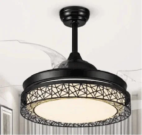 DecorBites™ Copper Ceiling Fan Lights Remote Control 36/42inch Gold Fan Lamps