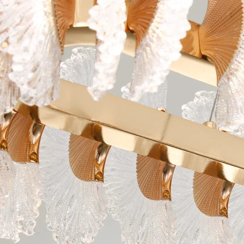 ثريا كريستالية على شكل زهرة مرجانية من DecorBites™: إضاءة LED فاخرة وعصرية معلقة للمنزل