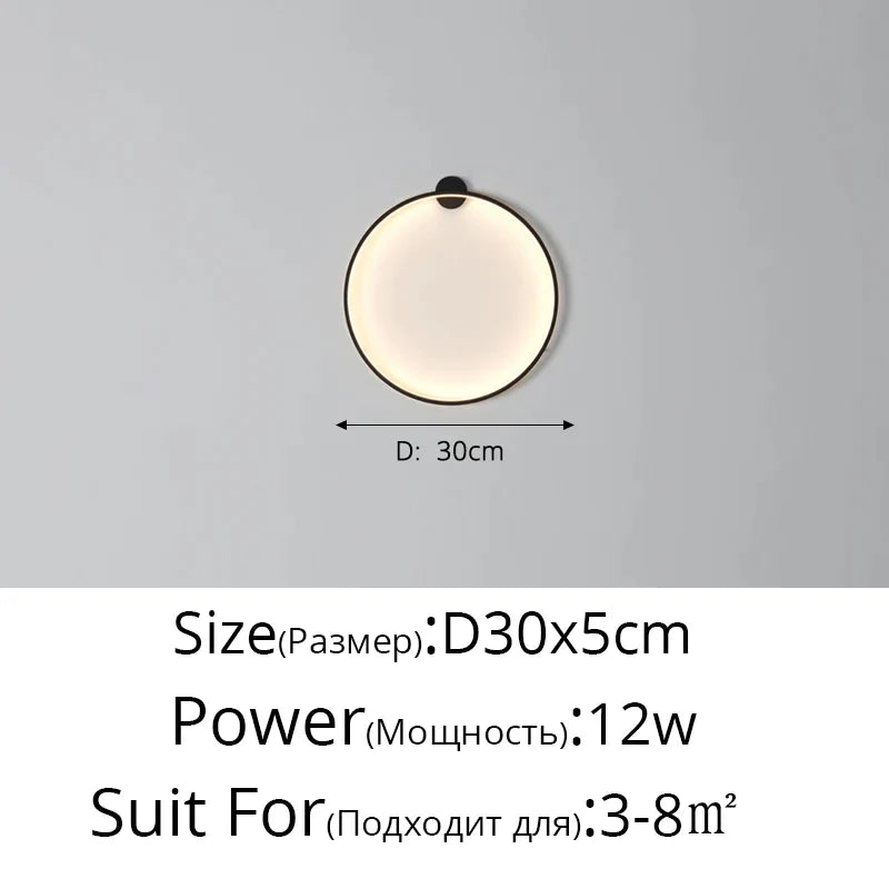 DecorBites™ Elegant Round Wall Sconces for Home Indoor Lighting