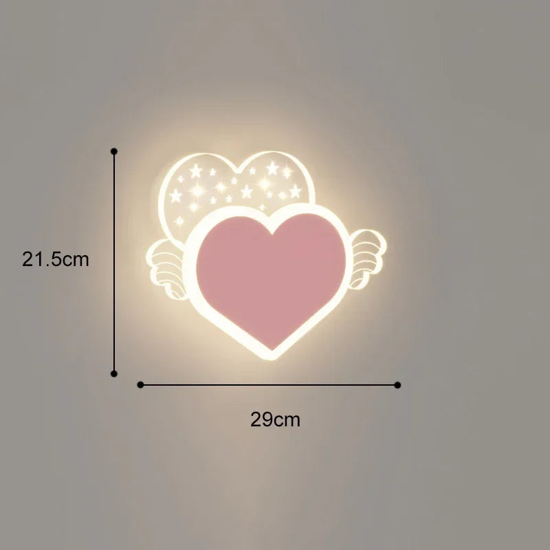 DecorBites™ Kids' Room Cartoon Wall Lamp: Cute LED Lighting for Bedroom, Aisle, Bedside