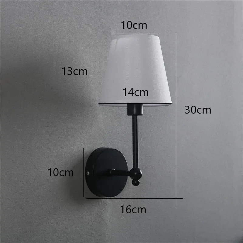 DecorBites™ Black & Gold LED Retro Wall Lamp Luxury Sconce Lighting for Bedroom