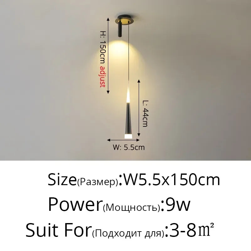 DecorBites™ Geometric LED Pendant Lights for Living Room Bedroom Kitchen, Modern Hanging Lamps for Decor