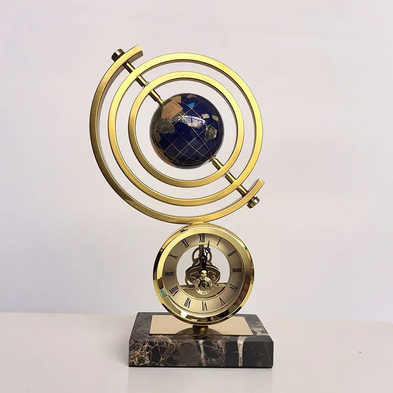 DecorBites™ Clock Globe Decoration: Elegant Office & Living Room Home Decor