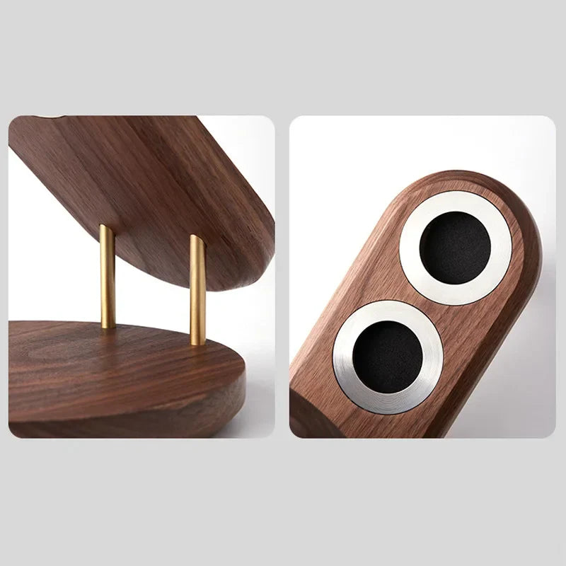 DecorBites™ Hair Dryer Holder for Dyson Supersonic - Walnut Beech Wood Bathroom Rack