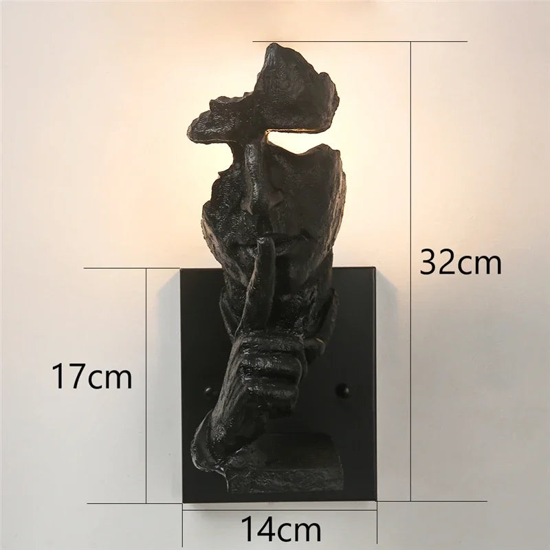 DecorBites™ Loft Face Wall Lamp Décor Salon Lights Retro LED Indoor Lighting