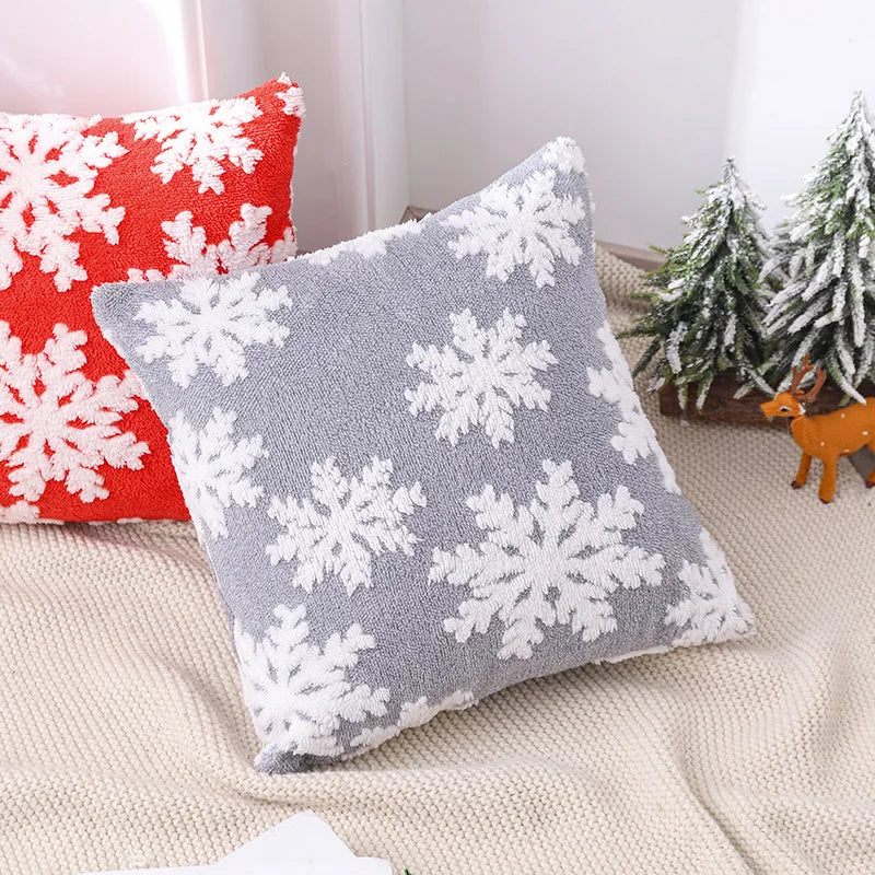 DecorBites™ Christmas Embroidered Pillowcase 45x45cm - Festive Home Decorative Cushions