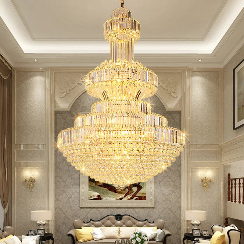 DecorBites™ Classic Crystal Chandelier for Home, Restaurant, Hotel Lobby, and Exhibition Hall
