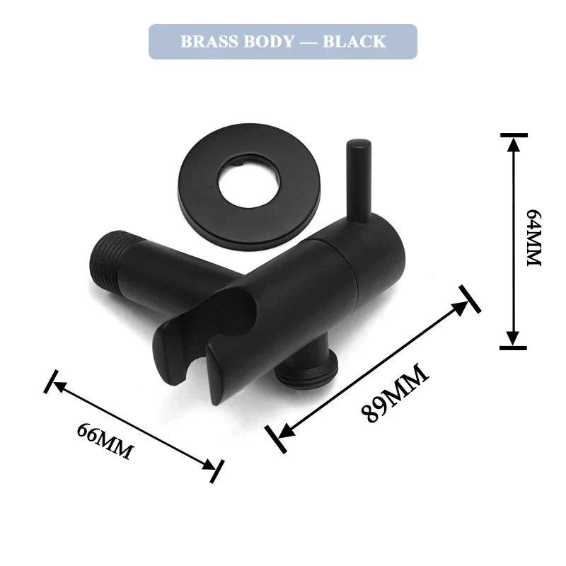 DecorBites™ Gold Bidet Faucet Handheld Sprayer Single Cold Water Tap Hygienic Toilet Shower