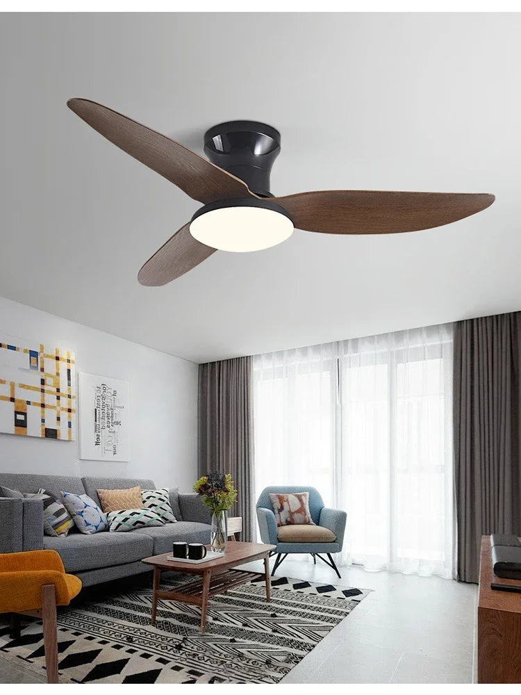 DecorBites™ 30W Remote Control Ceiling Fan with Light - Modern Minimalist Design