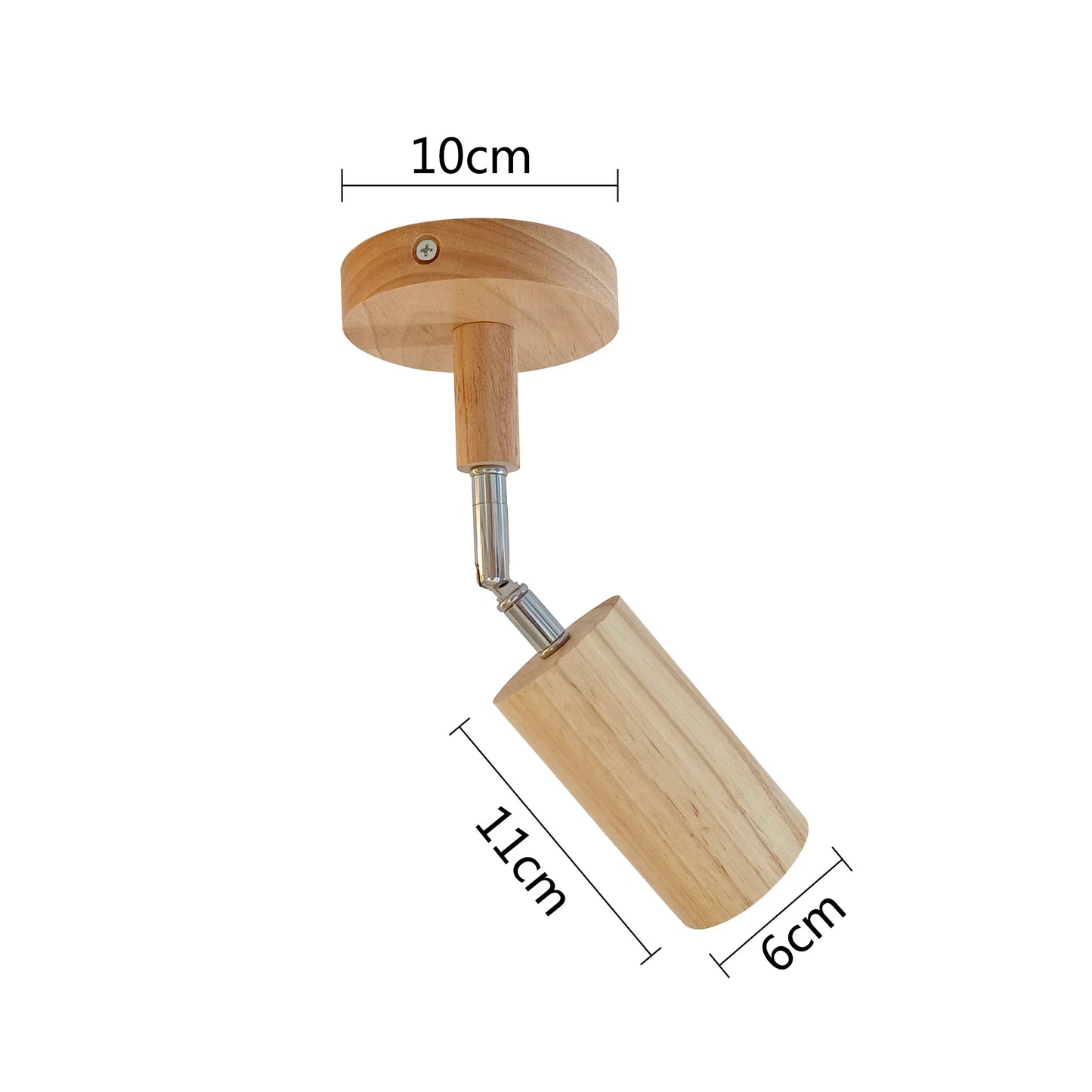 Lámpara de techo LED DecorBites™: Diseño moderno en madera con foco para diversos espacios