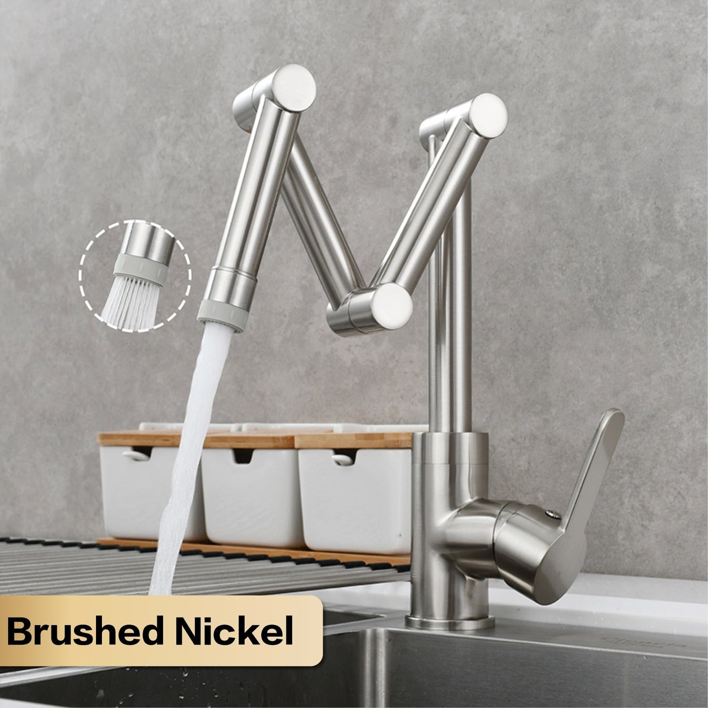 Sailea - Pot Filler Faucet Brass Kitchen Faucet