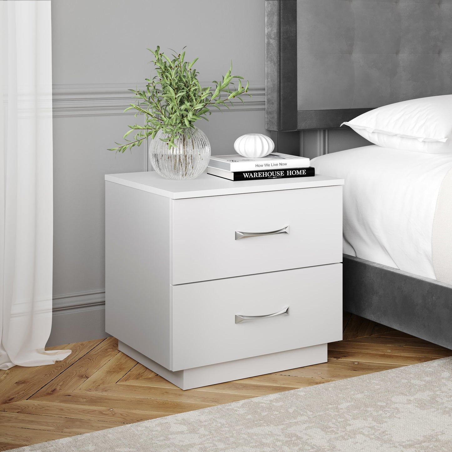 Niklas - Black Nightstand Black Furniture Nightstand Small Bedside Table