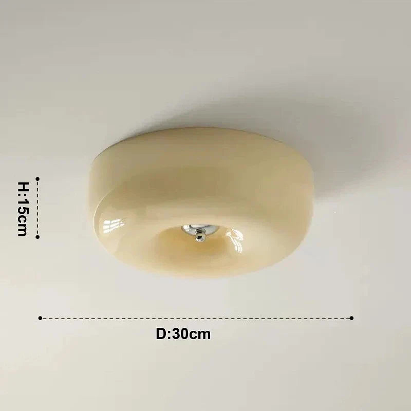 Lámpara de techo DecorBites™ color crema francés para dormitorio, habitación infantil o balcón. Iluminación decorativa sencilla y creativa.