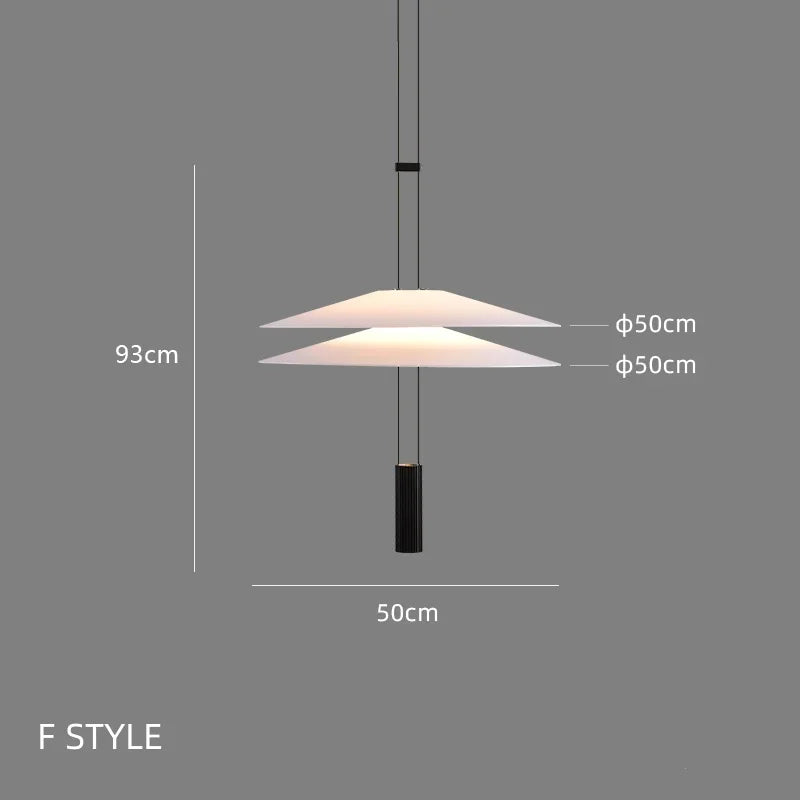 DecorBites™ Circular Pendant Light: Modern Minimalist Hanging Lamp for Living Room, Dining, Bar