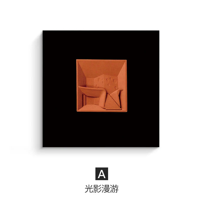 ديكورات جدارية مربعة هندسية تجريدية من DecorBites™، إكسسوارات الغرفة