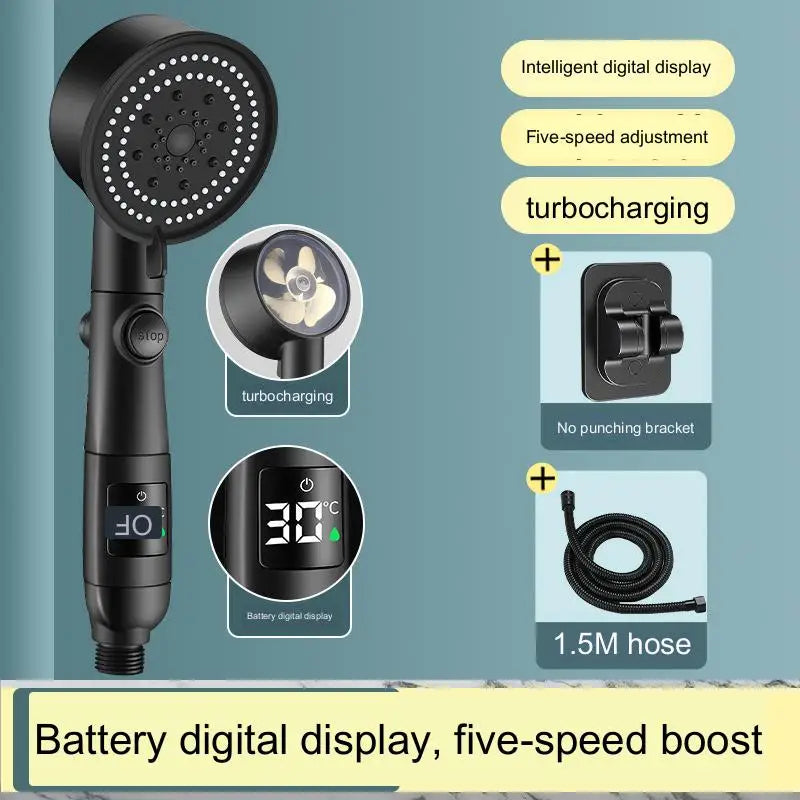 DecorBites™ High Pressure Hand-held Showerhead Kit for Bathroom Essentials