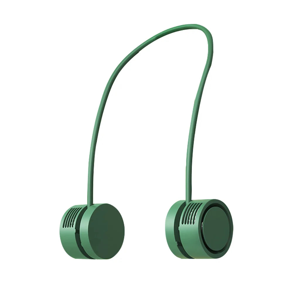 DecorBites™ LED Hanging Neck Fan with Colorful Atmosphere Lights, 5th Gear USB Operation