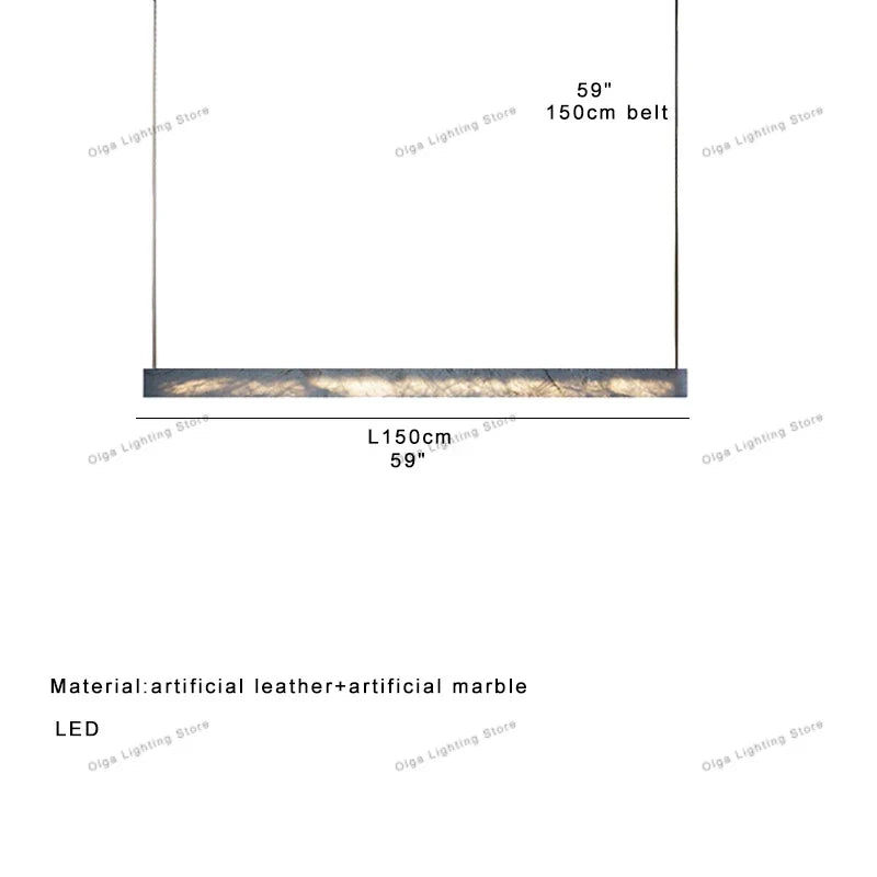 DecorBites™ 2025 Marble Design Pendant Light - Dimmable LED Office Bar Decor