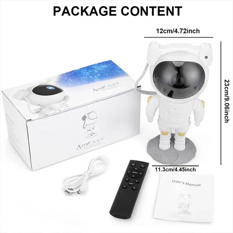 DecorBites™ Astronaut Star Night Light Projector for Kids Bedroom - Starry Galaxy Projection Toy
