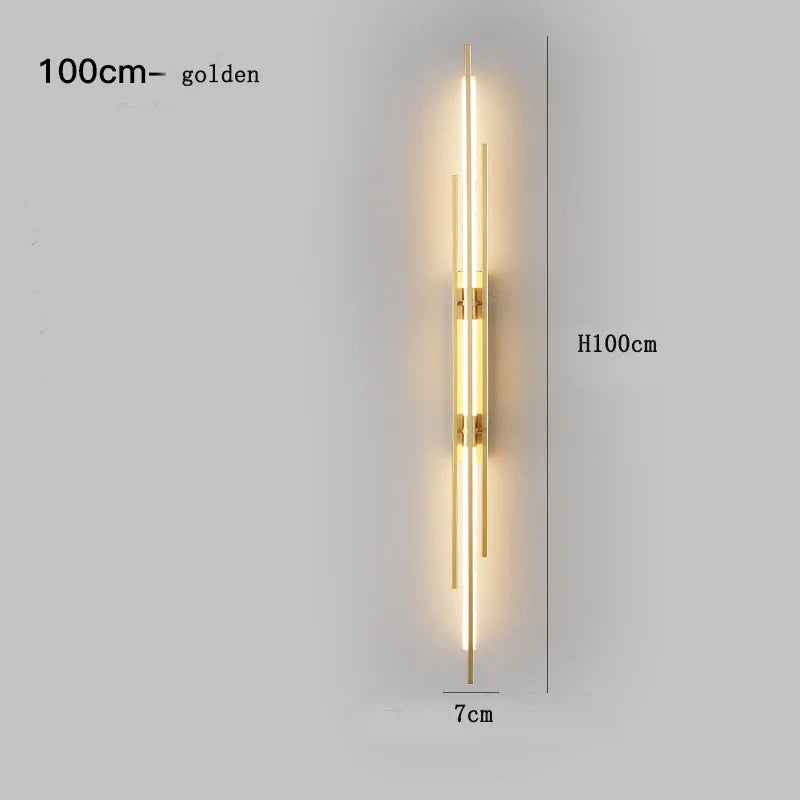 DecorBites™ Copper Wall Lamp: Minimal Modern Design for Bedside, Living Room, Restaurant, Stairway