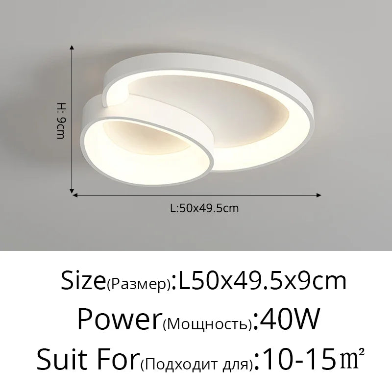 Lámpara de techo LED DecorBites™ con control remoto para sala de estar, dormitorio y comedor.