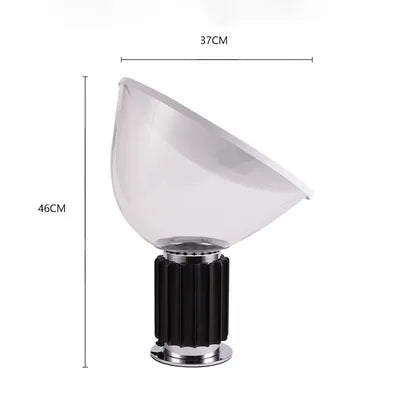 DecorBites™ Glass Radar Shade LED Desk Lamp for Bedroom & Living Room Lighting